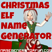 Get your own Christmas elf name from the Christmas elf name generator! Get your own Christmas elf name from the Christmas elf name generator!