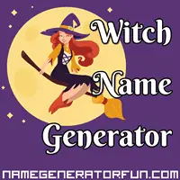 Get your own witch name from the witch name generator!