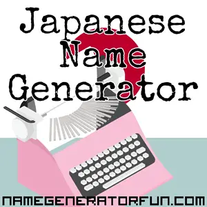 Japanese Name Generator