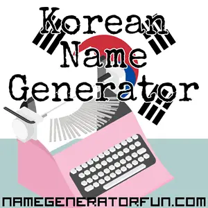 Korean Name Generator