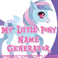 Get your own My Little Pony name from the pony name generator!